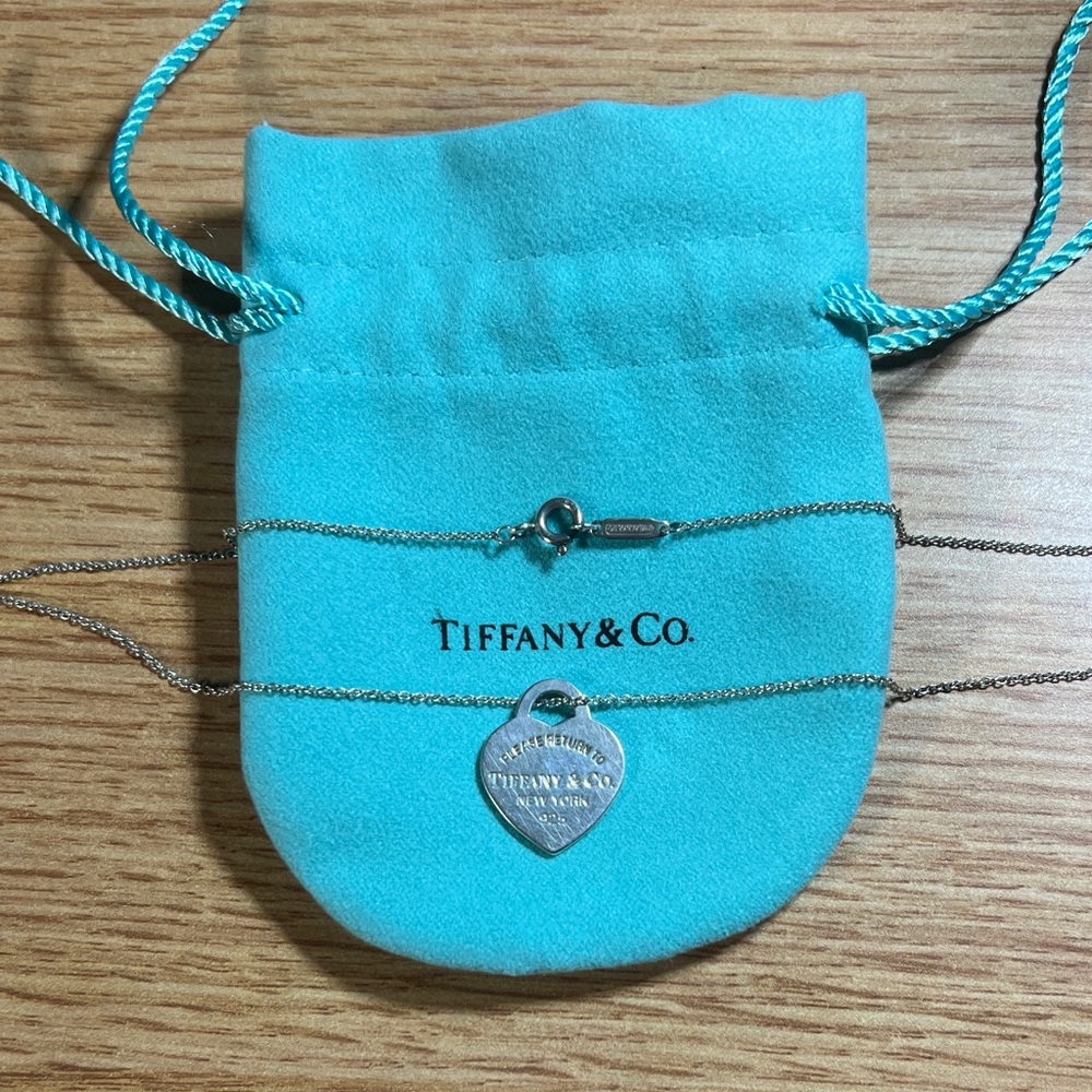 Tiffany & Co. Silver Heart Pendant Necklace